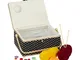 Relaxdays Scatola Cucito, senza Contenuto, Organizer Estraibile, Coperchio, Portatile,Colo...