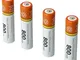 vhbw 4 x AAA, Micro, R3, HR03 Batteria compatibile con Siemens Gigaset C570, C570HX, CL660...