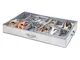 InterDesign Aldo Under Bed Scatola Organizzatore Scarpe per Camera da Letto, Tessuto, Grig...