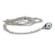 Trollbeads Argento Fantasy Collana Fantasia con Perla Pavone 80 CM