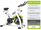 HPH Cyclette Indoor, Cyclette Aerobica con Volano Silenzioso 8KG Azionato da Cintura, Manu...