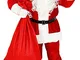 Foxxeo Costume da Babbo Natale Premium per Uomini - Taglia: XXL - Costume da Babbo Natale