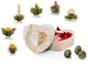 Creano Mix di Tè di Fiori – Set regalo „Fior di Tè“ in una Scatola | 6 Rose di Tè (Tè bian...
