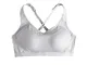 Intimo Sportivo New Cross Back Ventilation Sleep Ring-Free Bra Lingerie Women (L,Argento)