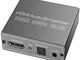 HDMI Audio Embedder Inserter Audio Analogico Digitale + DVI a HDMI Supporto TOSLINK Ottico...