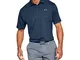 Under Armour Playoff 2.0, Polo Uomo, Blu (Academy), M