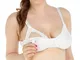 MYSANITY Reggiseno Allattamento Supporto Extra in Fibra di Bamboo, Bianco, 4 C Donna