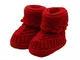 SAMGU Bambino Neonato Bella di Lavoro a Maglia Crochet Scarpe Color Rosso