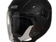 Unik Cj-03 Casco Jet Doppia Visiera, Nero Opaco, XL