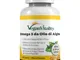 Omega 3 Vegan - Olio di alghe - ad Alta Efficienza: 400mg DHA Per Capsula, 60 Capsule, For...