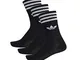 Adidas “Solid Crew” - Confezione da 3 paia di calze nero/bianco. 39-42