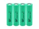 ZhanMazwj Inr 18650 25r 2500mah Batteria, Ricaricabile 20a Scarico Li Ion Batterie per Vap...