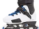 Roller Blade Twister Edge X Pattini Bianco, Adulti Unisex, White/Royal Blue, 250