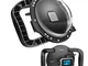 SHOOT Dome Port per GoPro HERO8 Black - Stabilizzatore a Doppia Impugnatura con Grilletto,...