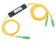 DEWIN Splitter Ottico - Splitter Fibra Ottica Splitter SC APC 1X2 FBT fibra ottica monomod...