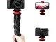 Fotopro Treppiede flessibile per smartphone, mini fotocamera cavalletto supporto con monta...