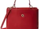 Tommy Hilfiger TH Smooth Tommy Med Satchel, Borse Donna, Rosa (Haute Red Mix), 1x1x1 centi...