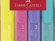 Faber Castell - Evidenziatori Textliner 1546 superflourescent + pastel Set 4 pz- colori as...