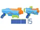 Nerf Elite Jr - Set Ultimate Starter, 2 blaster in gommapiuma facili da usare, 15 dardi Ne...