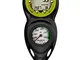 Suunto Dive Combo Console CB-2 IN LINE, Manometro a 4000 psi e Zoop Novo, Lime