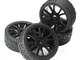 Powerday 4 pezzi 17mm Mozzo ruota cerchione e pneumatici per buggy 1/8 fuoristrada RC Bugg...