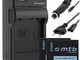2 Batterie + Caricabatteria (Auto/Corrente) per Panasonic DMW-BCF10E / Lumix FS10, FS15, F...