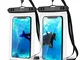 YOSH Custodia Impermeabile Smartphone Borsa - 2 Pezzi 7 Pollici IPX8 Porta Cellulare Subac...