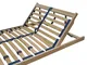 Erst-Holz Telaio massello doghe 120x200 ammortizzate su gommini e zona testa inclinabile 7...