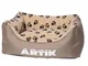 Leo Pet- Cuccia per Cani Rodi Artik Beige 60 x 70 cm (60 x 70 cm, Beige)