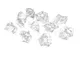 PartyDeco AC25-099-KARTON - 50 Cristalli di Ghiaccio in PVC, Trasparente
