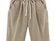 ShallGood ORANDESIGNE Pantaloncini Estate Elastico in Vita da Donna Bermuda Spiaggia Short...