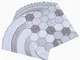 Topmail 24pz Adesivi per Piastrelle Wall Stickers da Mattonelle in PVC Impermeabile Autoad...