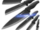 Wanbasion 6 Pezzi Set di coltelli da Cucina Professionali Chef, Set di coltelli Acciaio In...