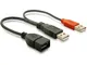 Link R10019 Sdoppiatore USB-A Femmina, 2 x a Maschio, 22.5 cm