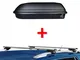 120 CM + 320 LT BARRE PORTATUTTO BAULE TETTO AUTO COMPATIBILE CON VOLKSWAGEN POLO III 6N V...