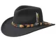 Stetson Kingsley Cappello Western in Feltro da Uomo - Idrorepellente - Cappello da Cowboy...