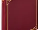 walther design album fotografico bordeaux 30 x 30 cm similpelle con goffratura, album stan...