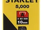 Stanley 1-TRA206-5T Graffette Tipo A, 10 mm, Set di 5000 Pezzi