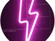 LED Lightning Shape Neon Sign Light Decorazioni di arte decorativa da parete Decor per la...