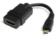 Startech.Com Cavo HDMI a Micro HDMI ad Alta Velocita', Cavo HDMI Micro High Speed da 12 Cm...