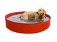 New Plast My Dog Pool Ø 220 cm Piscina per Cani, Arancione, 35.5x15x5.5 cm