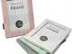 Selldorado® - Set di 4 cornici portafoto, 13 x 18 cm, in legno color menta, rosa, bianco,...