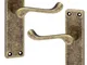 URFIC 100-325-AB LA - Maniglia di porta in stile vittoriano, rame anticato
