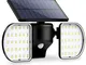 Luce Solare LED Esterno OUSFOT IP65 Faro Led Esterno con Pannello Solare Faretto Led da Es...