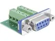DeLOCK 65268 cavo di interfaccia e adattatore Sub-D 9 pin Terminal block 10 pin Verde