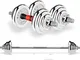 WWL Dumbbell Dumbbell elettrolitico 40KG manubri Regolabili Rimovibile Fitness manubri Por...