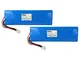 vhbw 2x NiMH batteria 3000mAh (18V) compatibile con tagliaerba robot sostituisce 540059601...