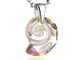 butterfly Bambine Ragazze Collana Argento sterling 925 Swarovski Elements originali ciondo...