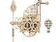 UGEARS Orologio a Pendolo Puzzle 3D - Aero Clock Orologio Sospeso Da Parete a pendolo Puzz...