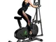 Neezee - Bici ellittica, cyclette cross-trainer, con monitor LCD, attrezzatura per allenam...